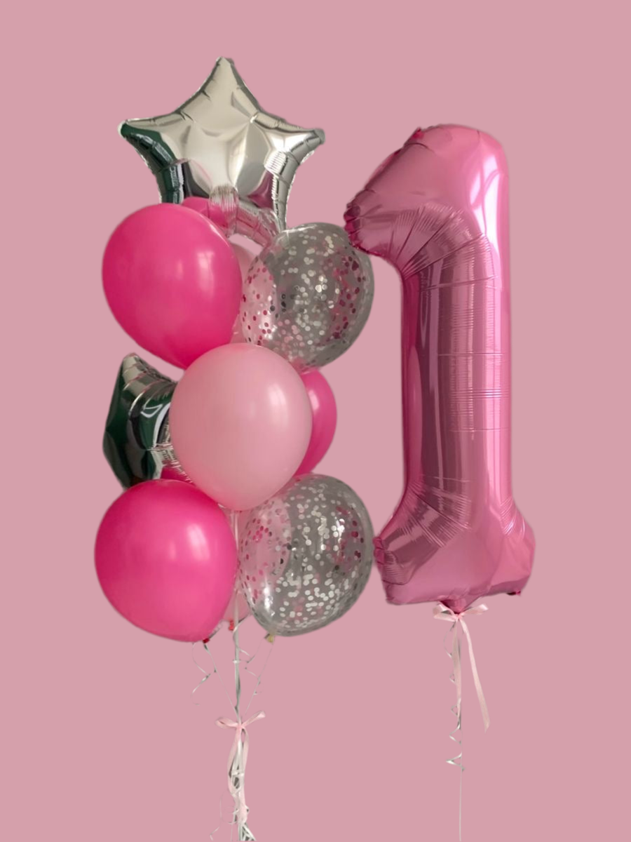 Helium Balloons pink “Happy Birthday”