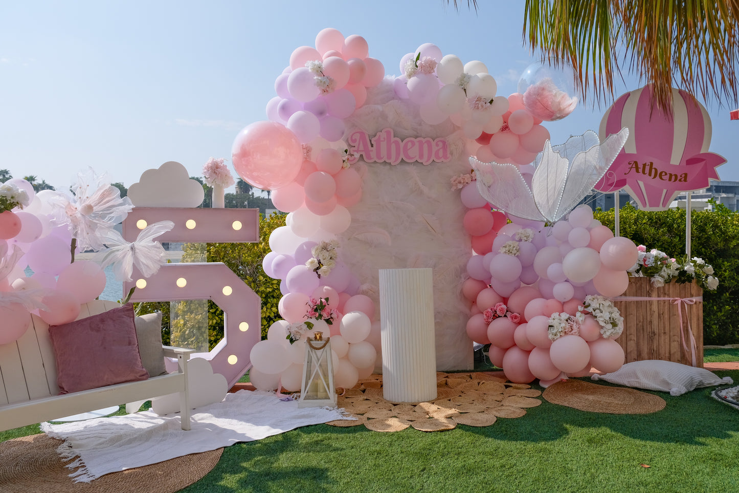 Birthday backdrop for girl (decor rent)