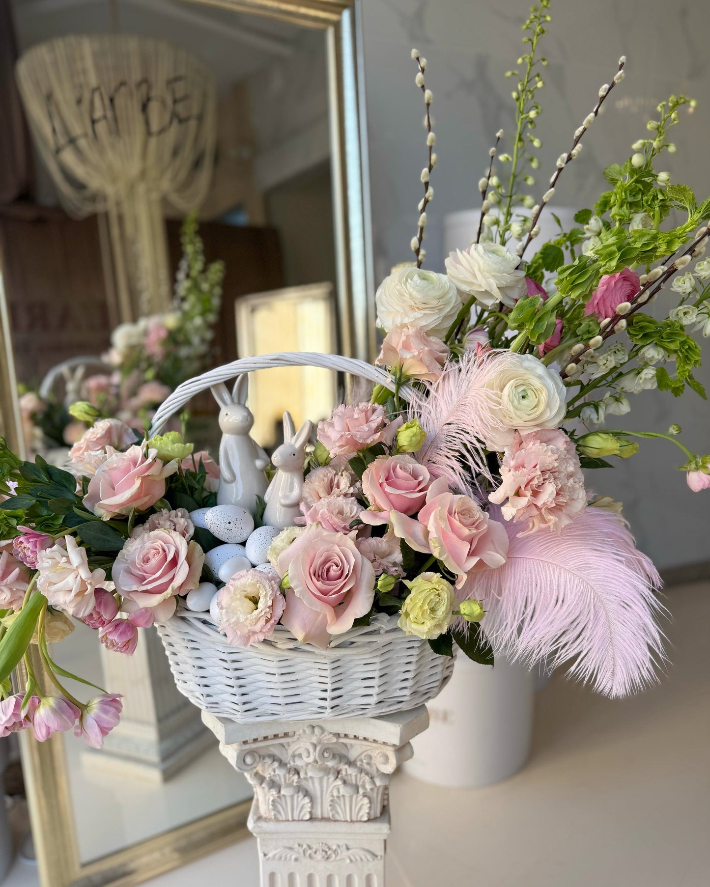 Easter basket with flowers, Пасха No 2