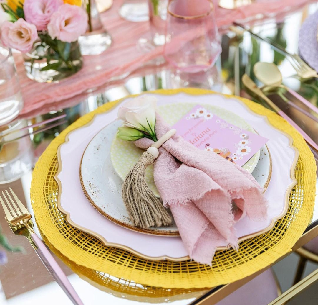 Yellow placemat rent PM-0014