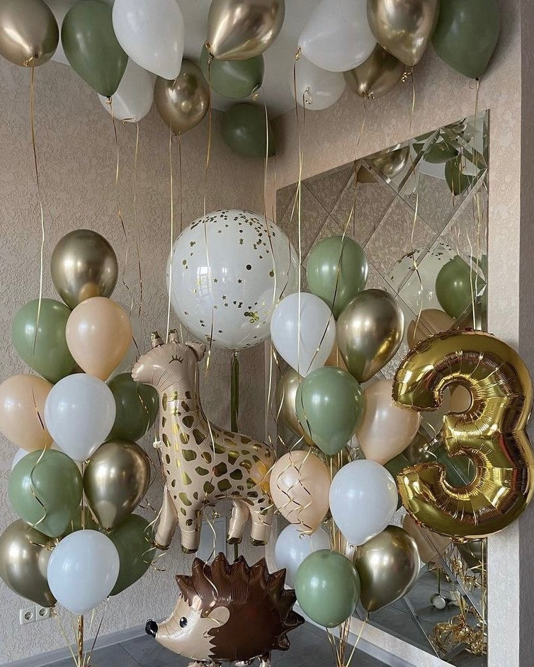 Helium balloons with animals