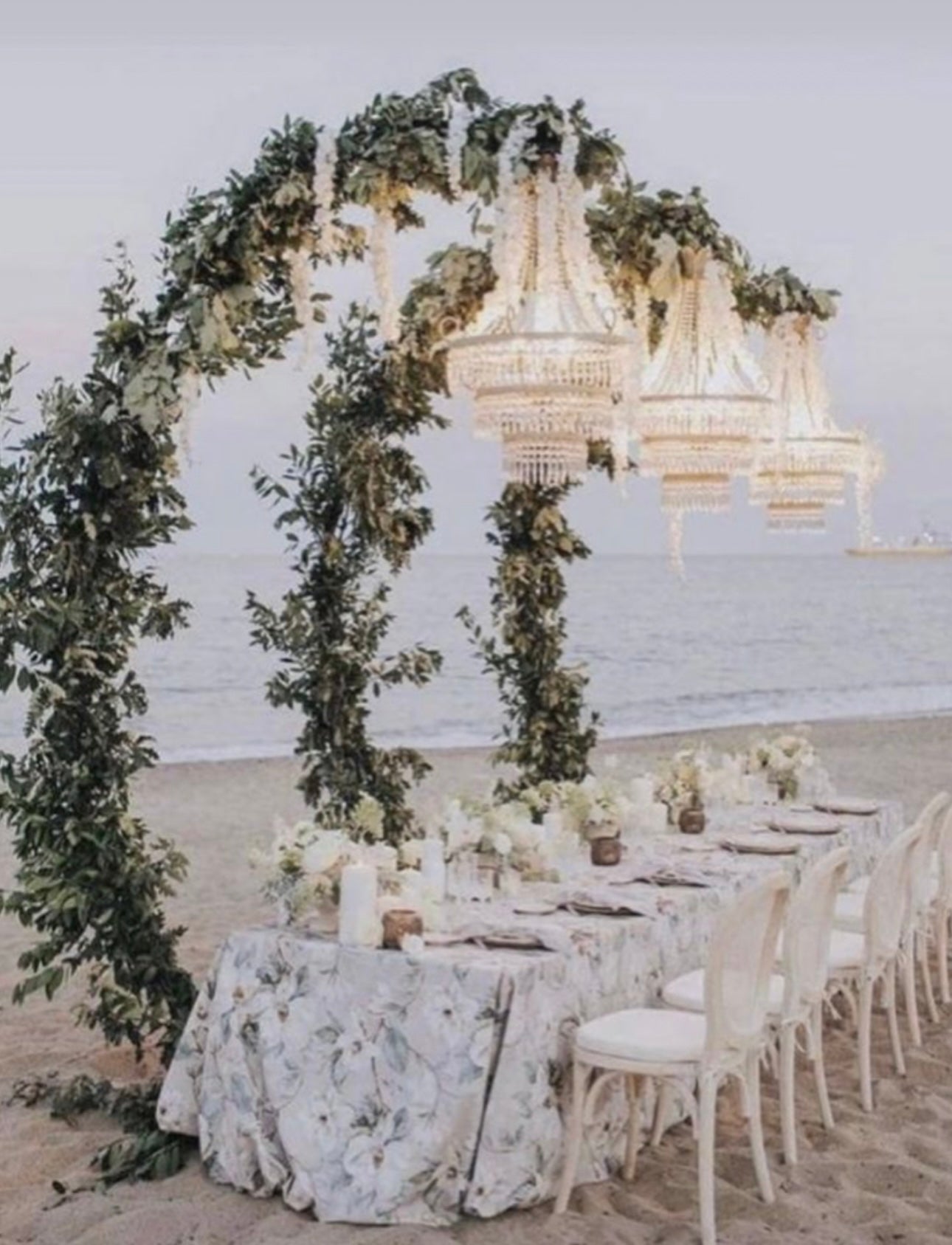 Hanging decoration chandelier with stand for wedding for rent (per piece)