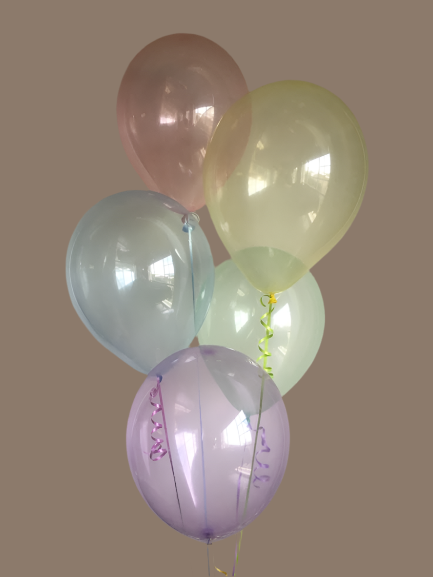Hellium balloons crystall mix #0276