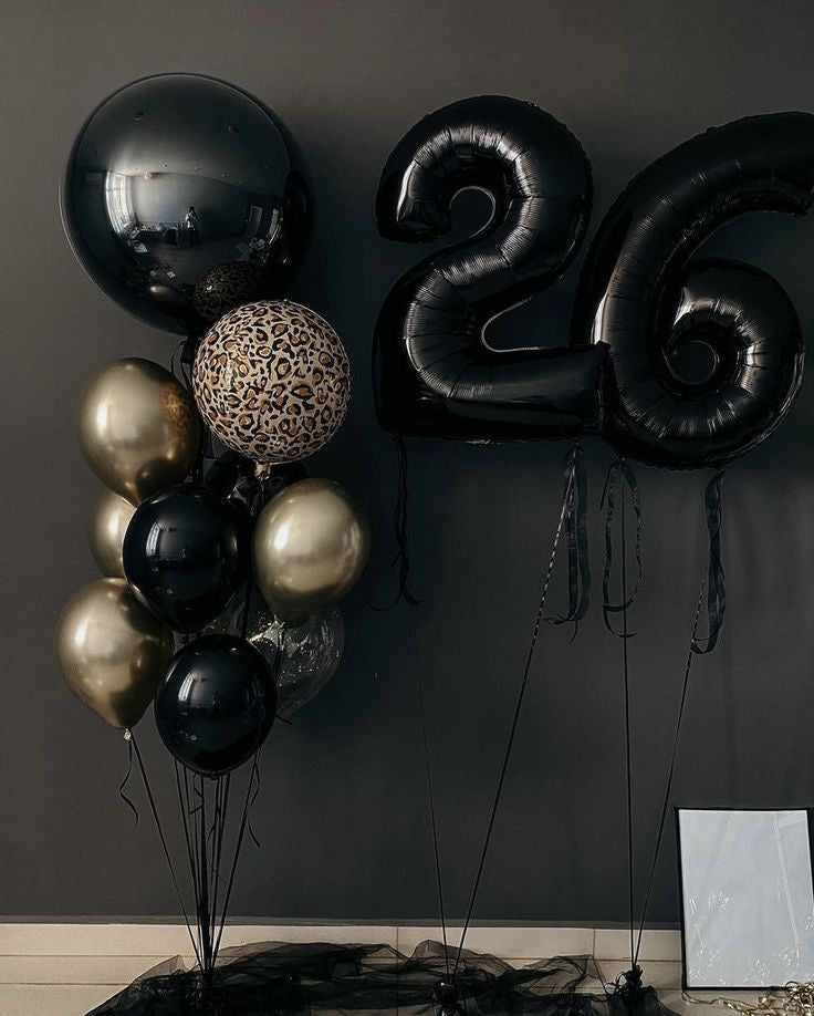 Helium Balloons black