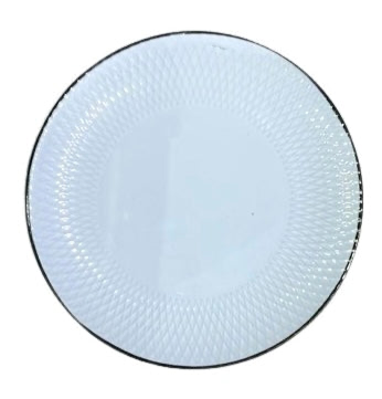 White plate 19 cm rent PL-0022