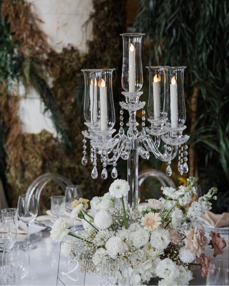 Flowers with candelabra