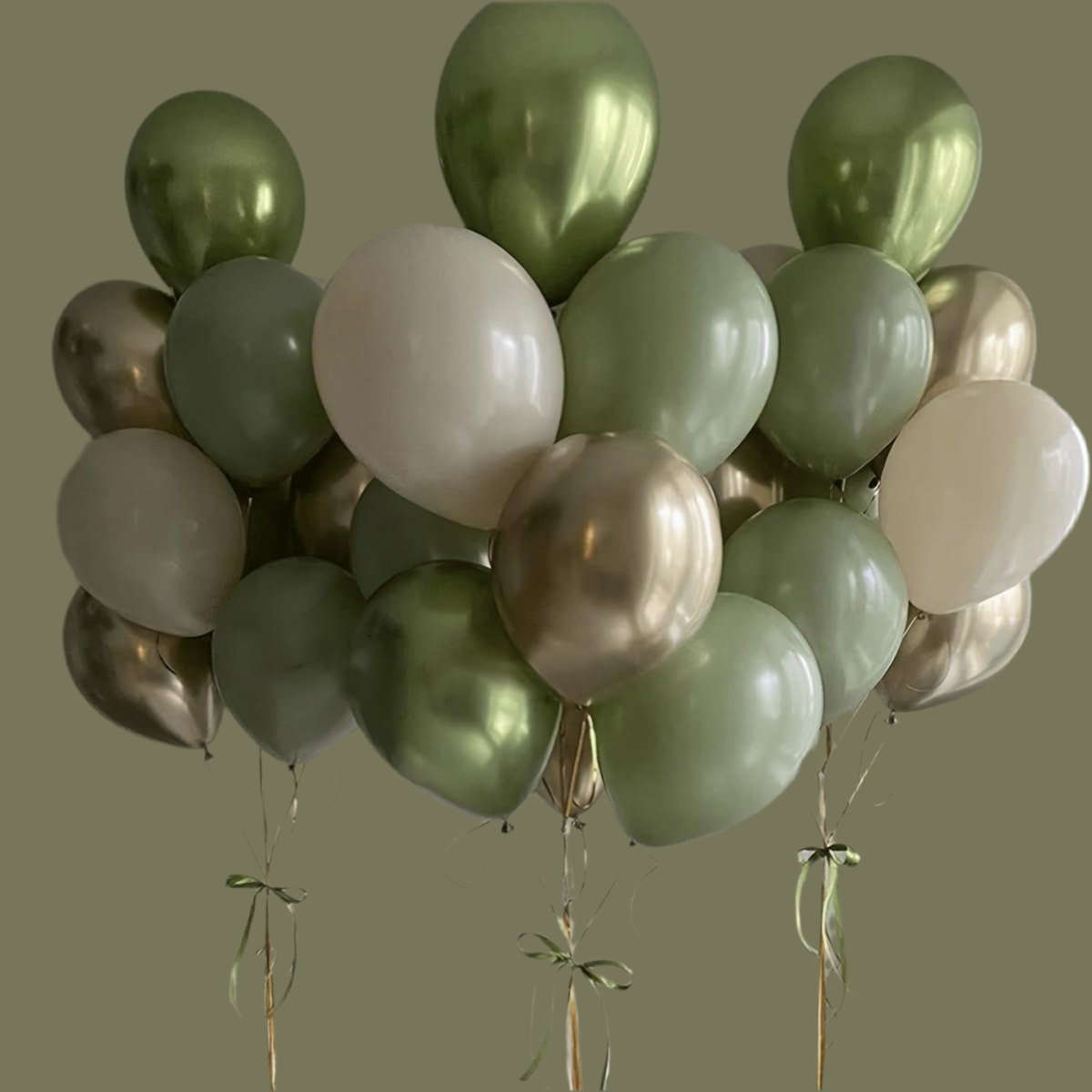Hellium balloon #0257 retro green