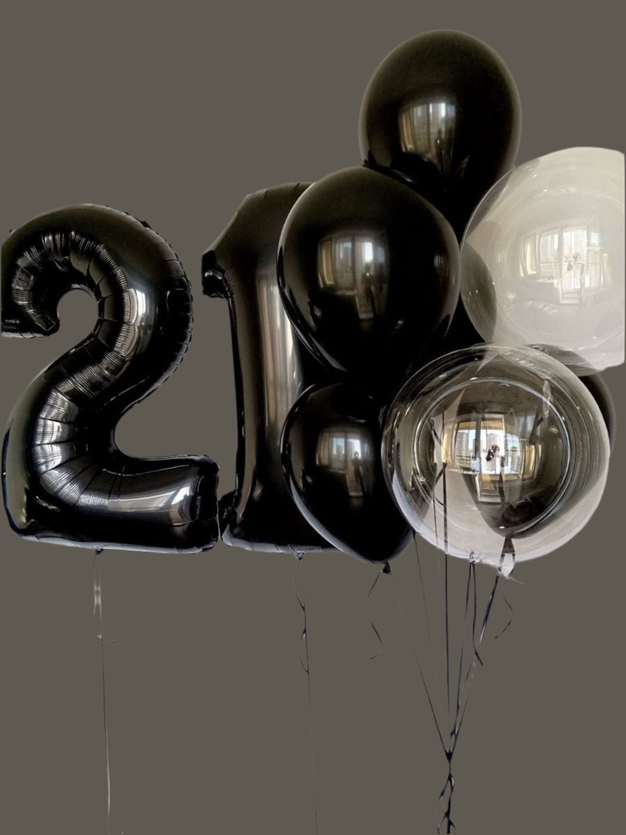 Helium Balloons black