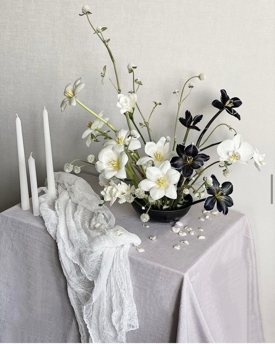 Fresh flowers on the table