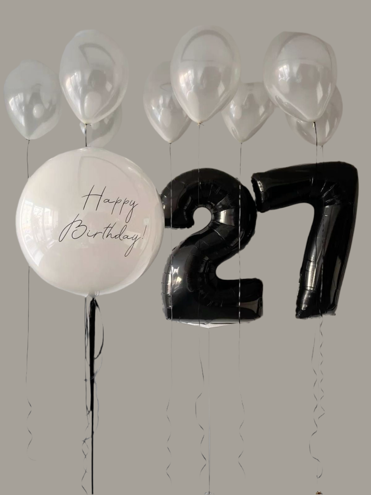 Hellium balloon #0250 happy birthday lady/Men