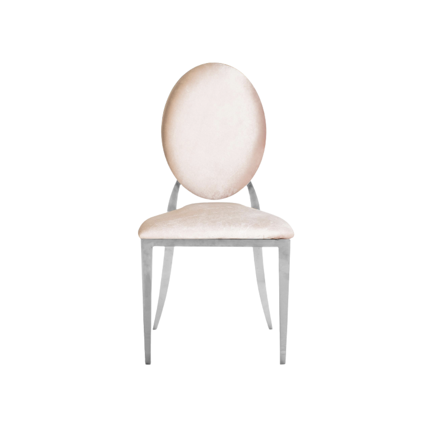 Dupont Chair ice pink with gold or silver (rent)