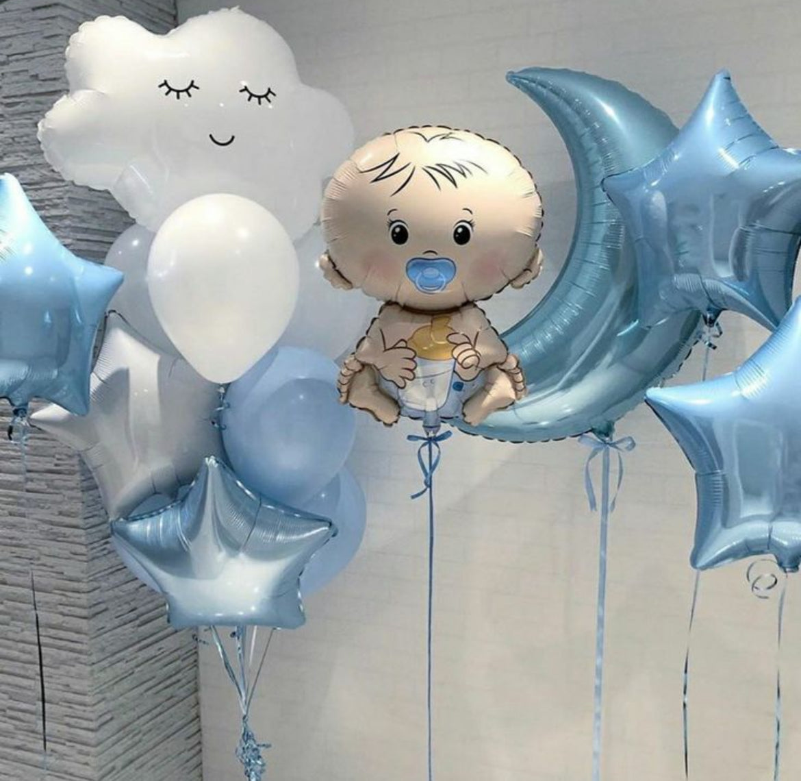 Hellium balloon Baby boy mix