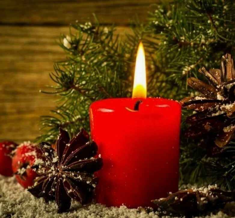 Red candles 8cm CH-0029