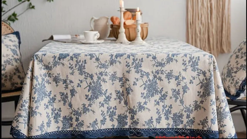 Tablecloth on the table