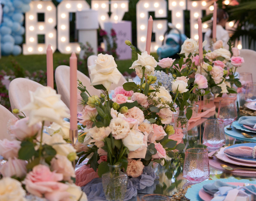 Fresh flowers on the table (real)