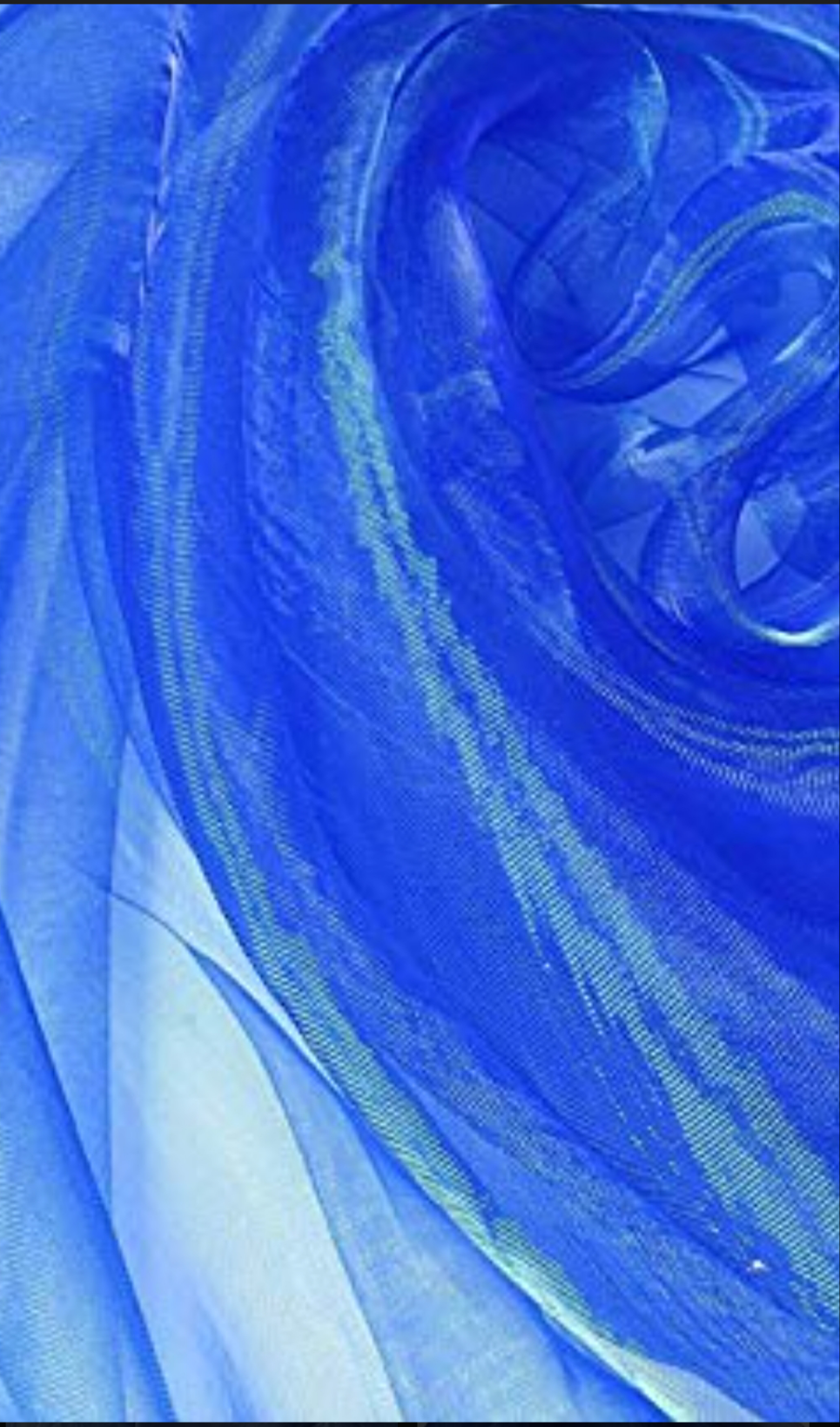 Blue cloth (tulle)-10 meters (width - approx 140 cm TC-0033