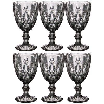 Black wine glass WG-0007 rent