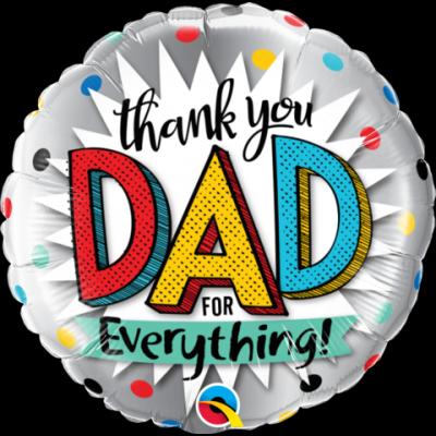 Helium balloon “thank you dad for everything”