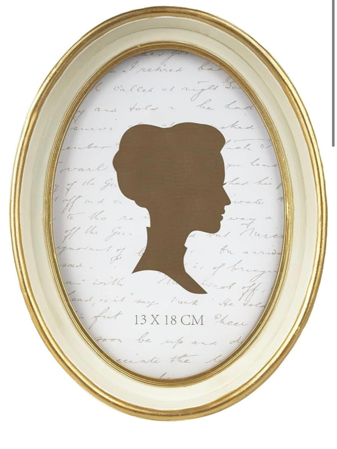 Golden Oval Frame 13-18cm