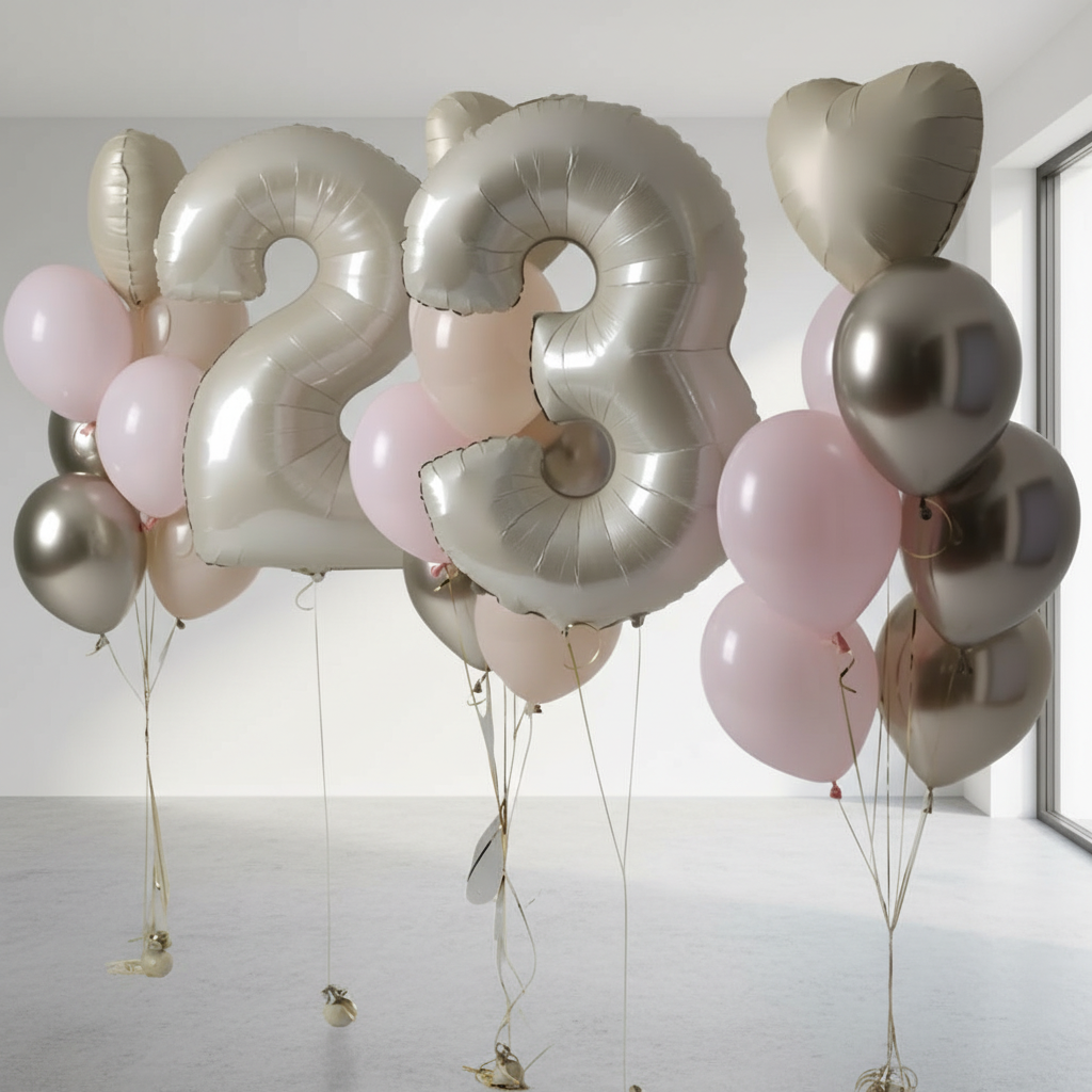 HELIUM BALLOONS “3 SETS WITH NUMBERS”