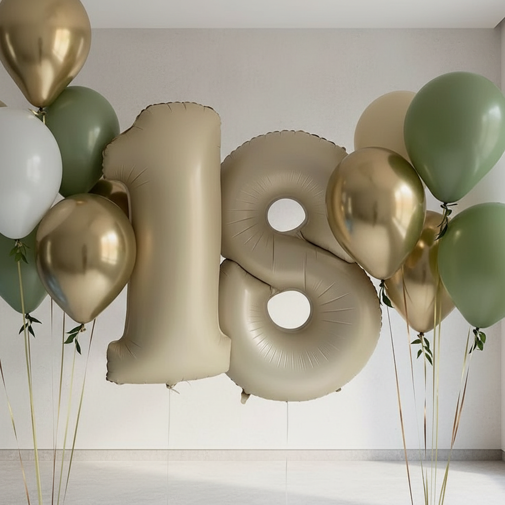 HELIUM BALLOONS “CHAMPAGNE COLOUR SET”