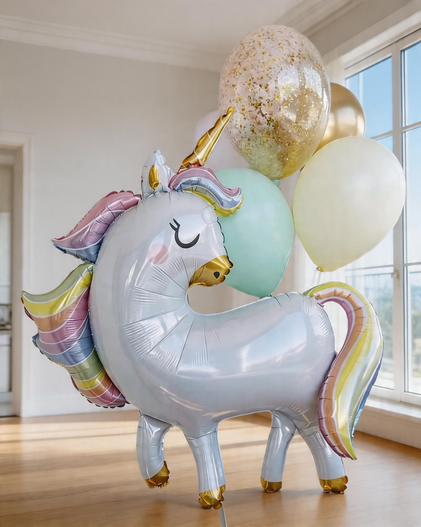 HELIUM BALLOONS “WHITE UNICORN” #0216