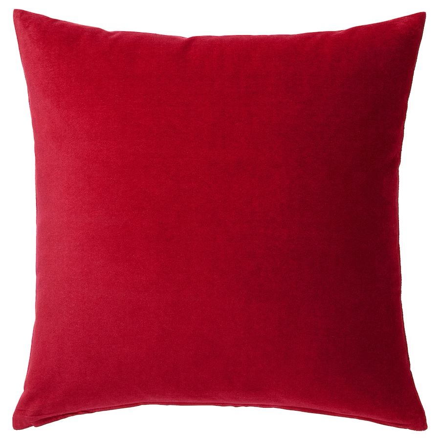 Red best sale toss pillows