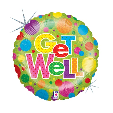 Get Well balloon 18" italy #102