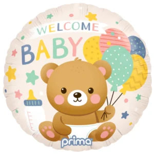Helium balloon “Welcome baby” 18"Prima