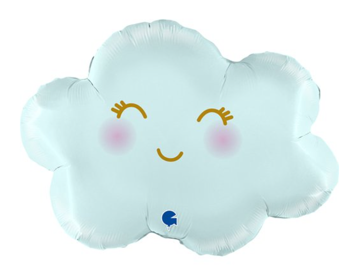 Hellium ballon smiling blue Cloud