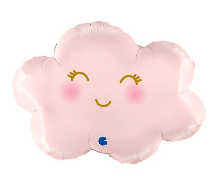 Hellium balloon Cloud- pastel pink colour