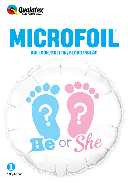 Helium Balloon foil “He or she?”