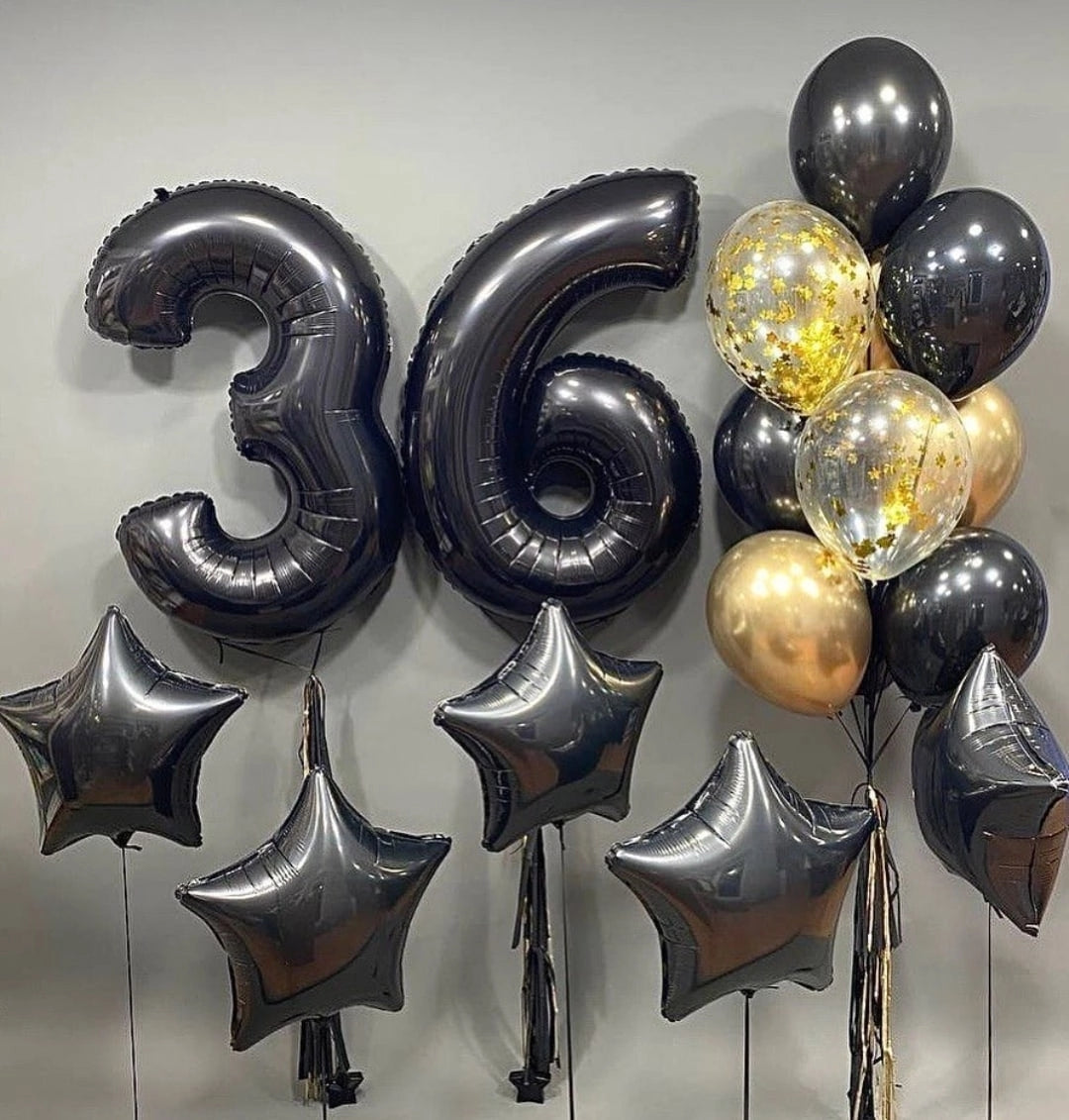 Black color balloons (0097)
