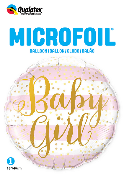 Baby girl hellium balloons