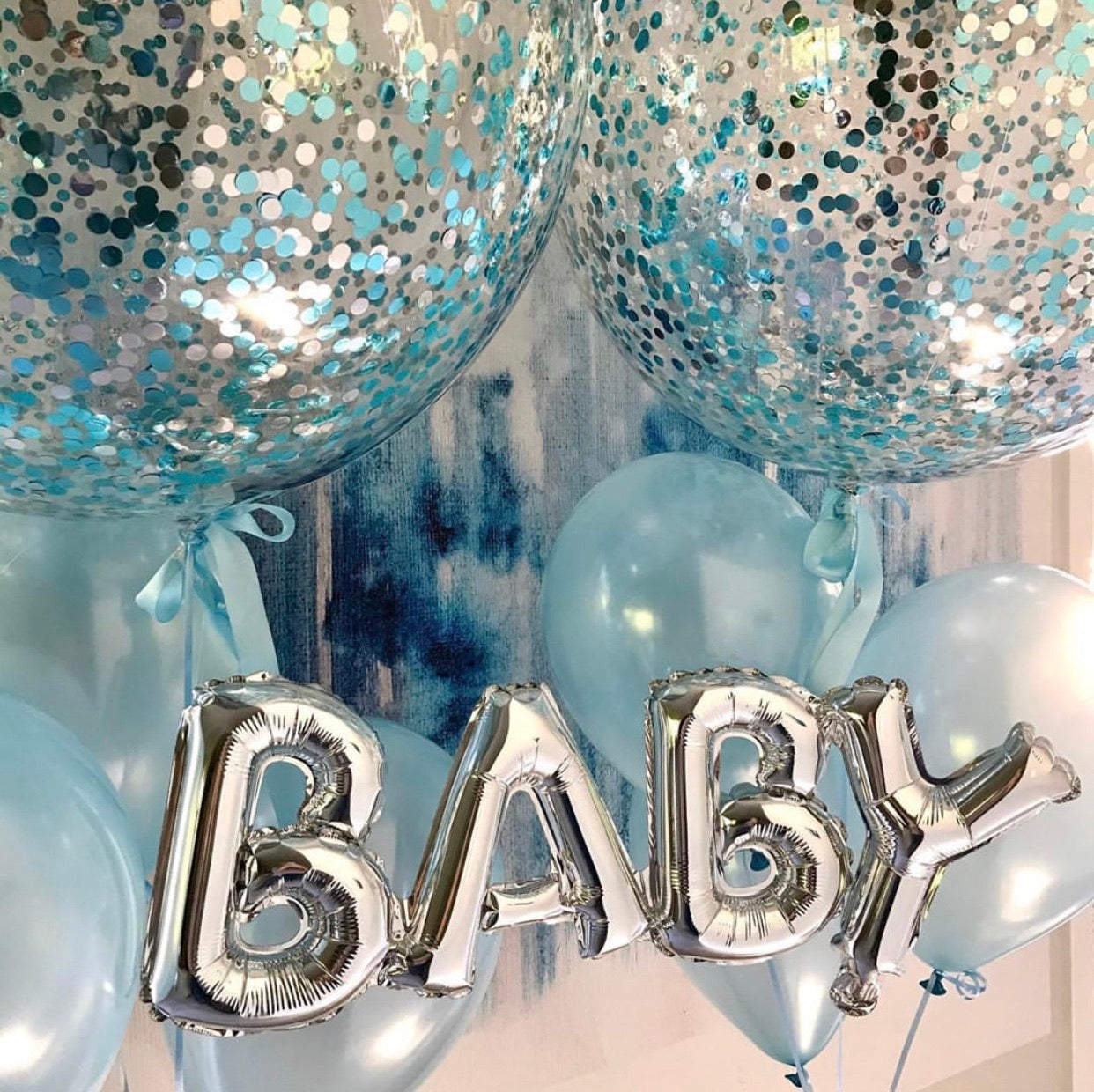 Hellium balloons baby boy