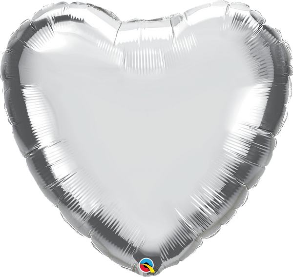 Helium balloon “Silver heart” Qualatex