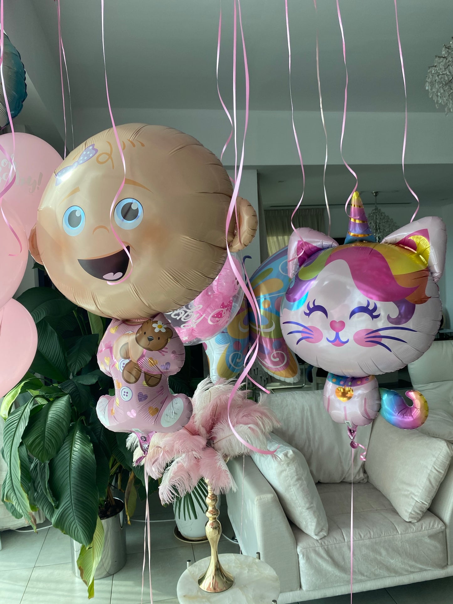 Hellium balloon Shape Baby Girl Big size 74 sm