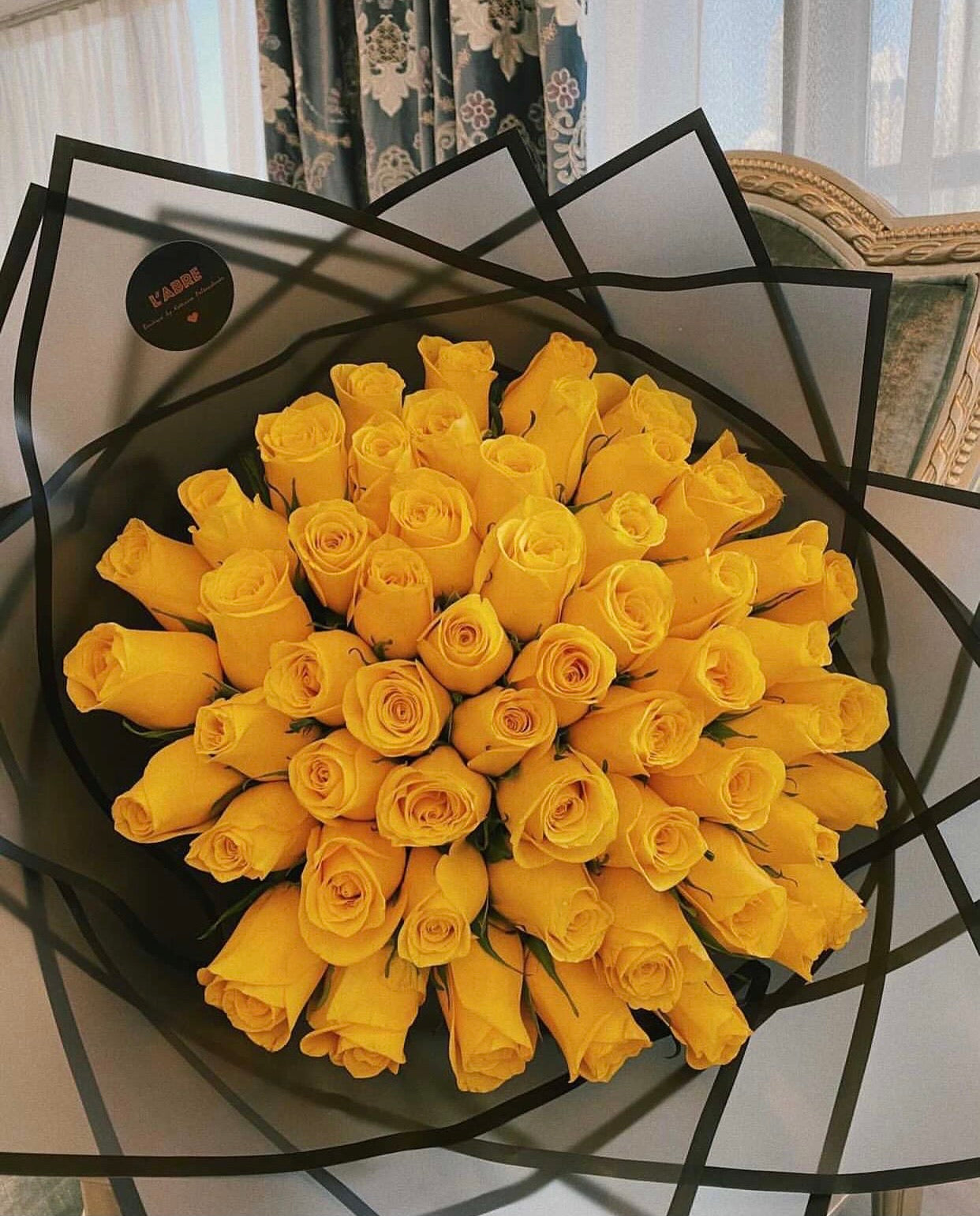 Flowers bouquet “55 Yellow roses”