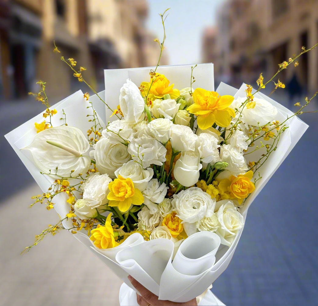 Mix flowers bouquet “Larina”