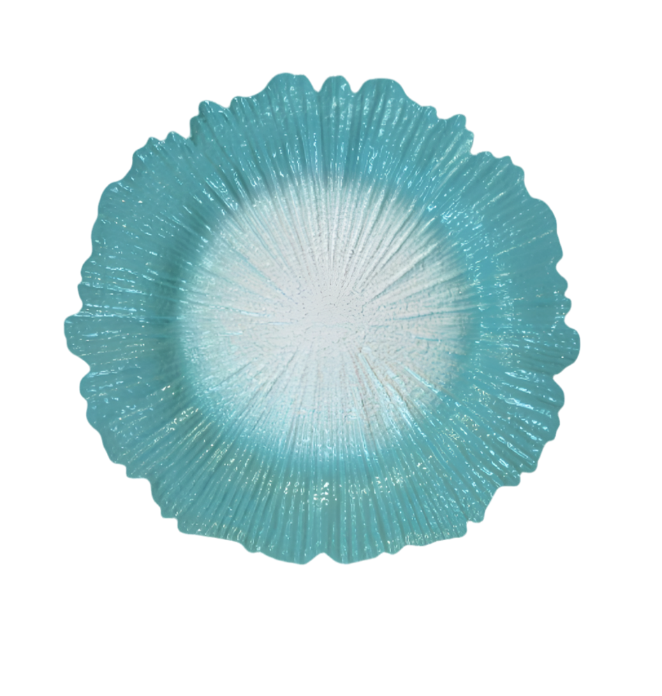 Charger plate blue rent PL-0009 33 cm