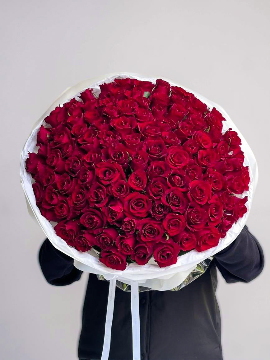 RED ROSES 101 PIECE