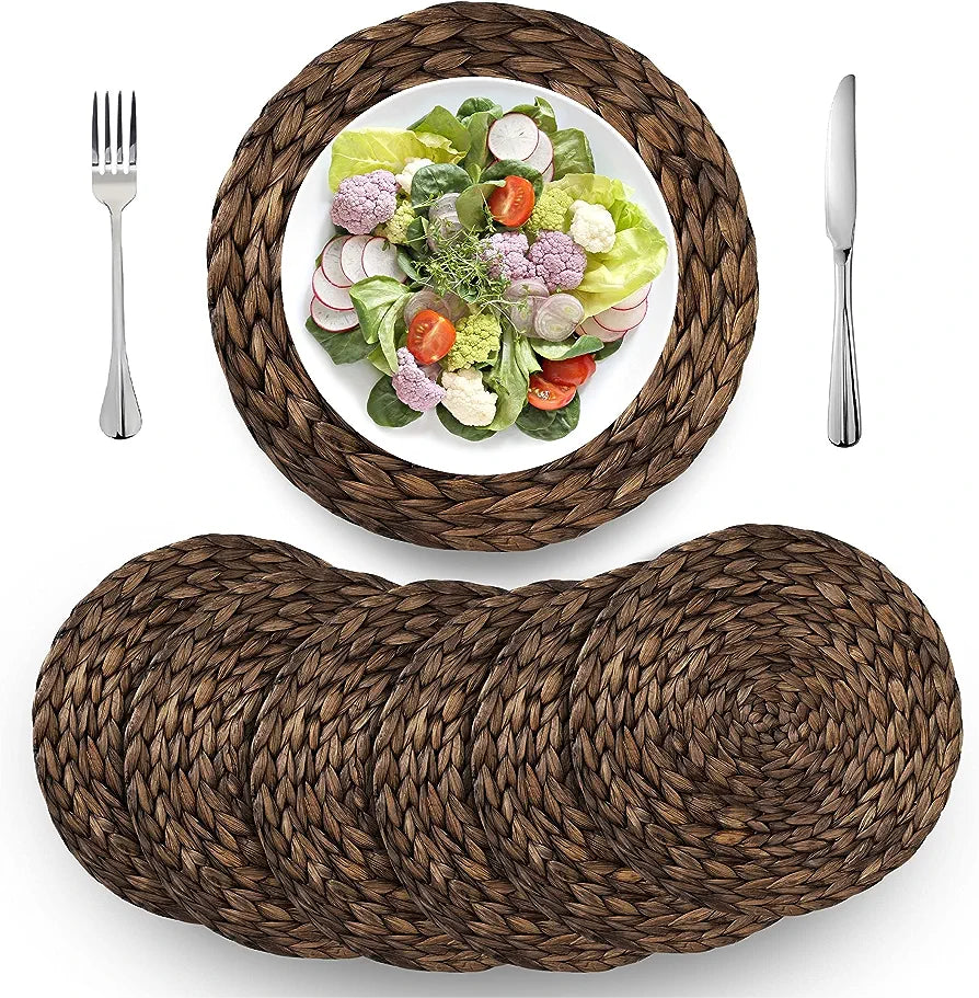 Placemat dark brown 35-36 cm rent PM-0003