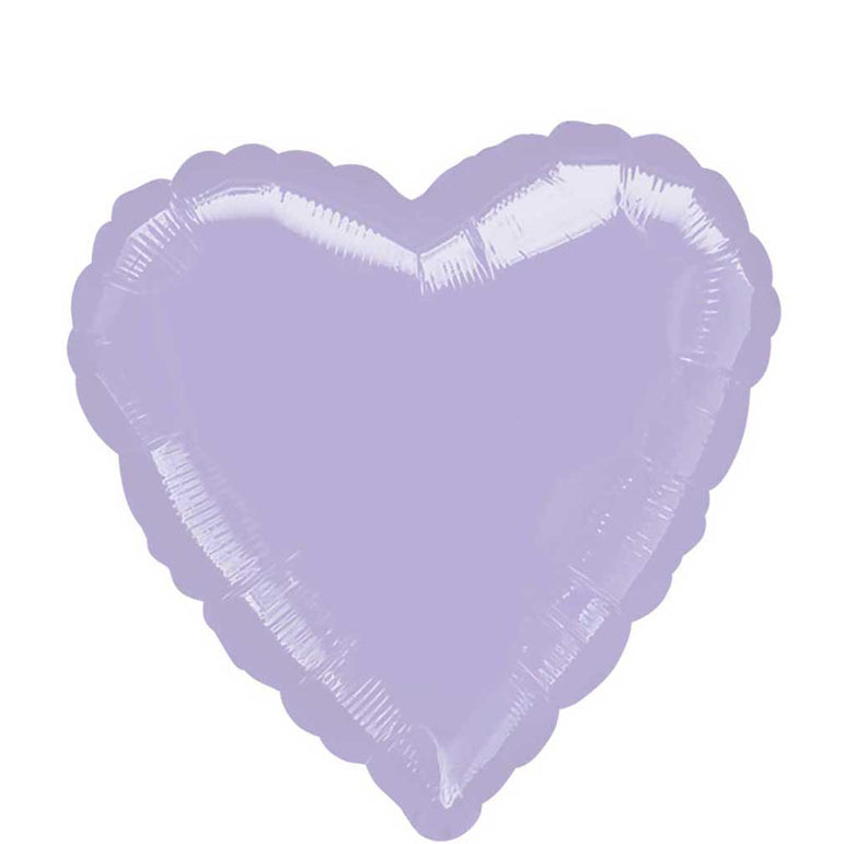 HELIUM BALLOON “LIGHT PURPLE HEART” 18" #R01