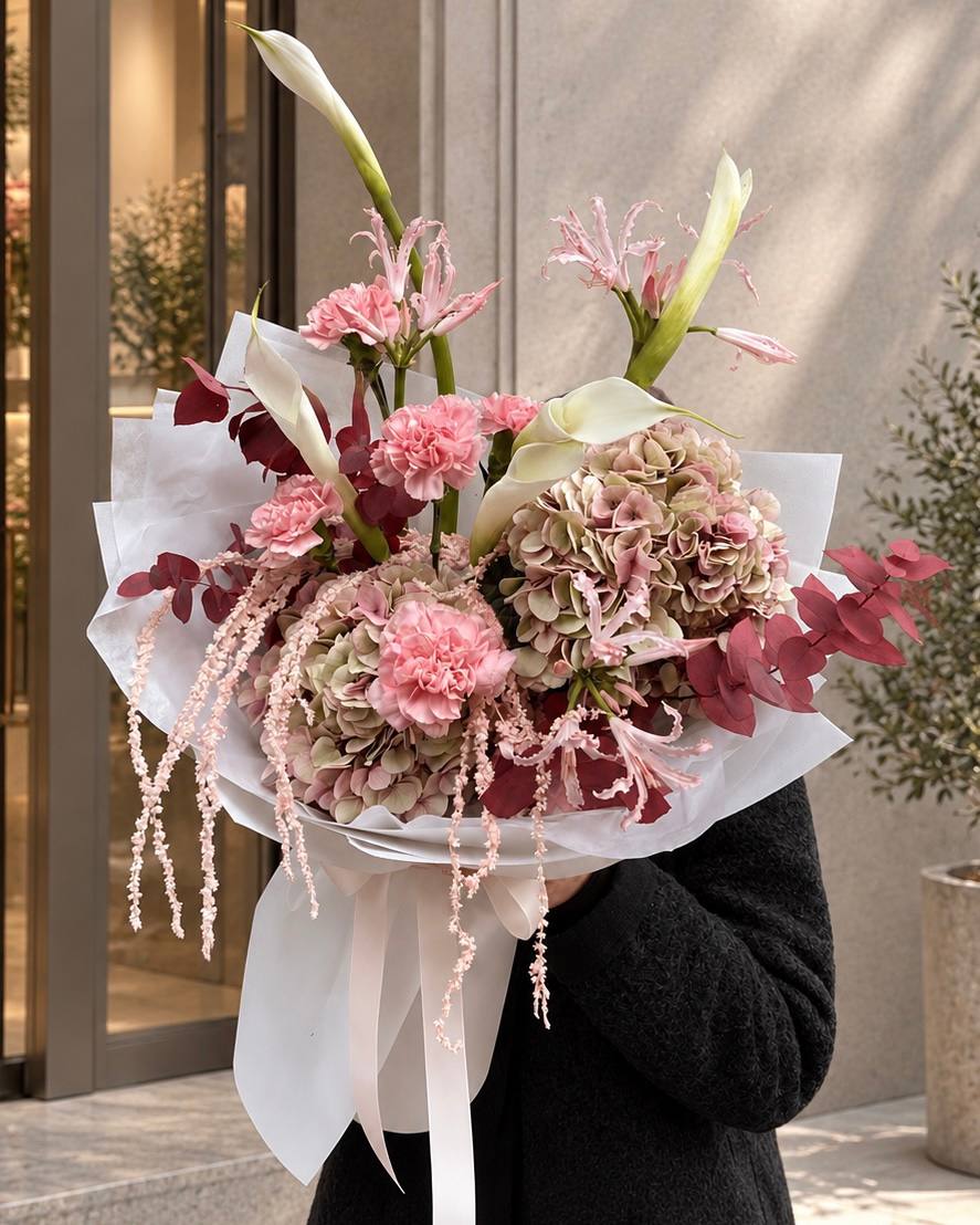 FLOWERS BOUQUET “WARM ELEGANCE “
