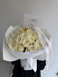 FLOWERS BOUQUET WITH WHITE ROSES