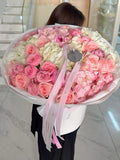 FLOWERS BOUQUET WITH HYDRANGEAS AND ROSES “FLORAVIE”