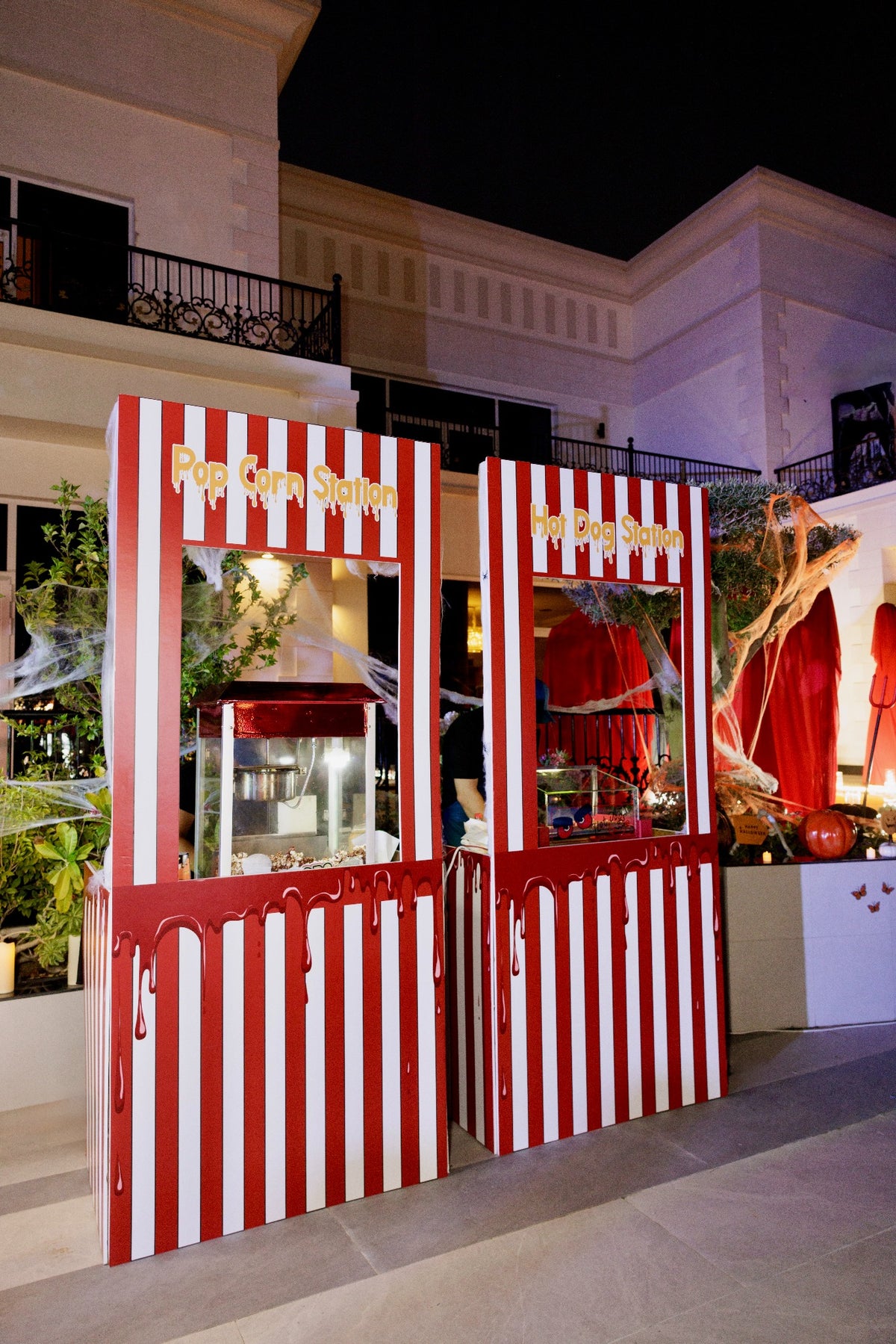Spooky Carnival Halloween Popcorn/Hot Dog or Cotton Candy Station Booths - rent
