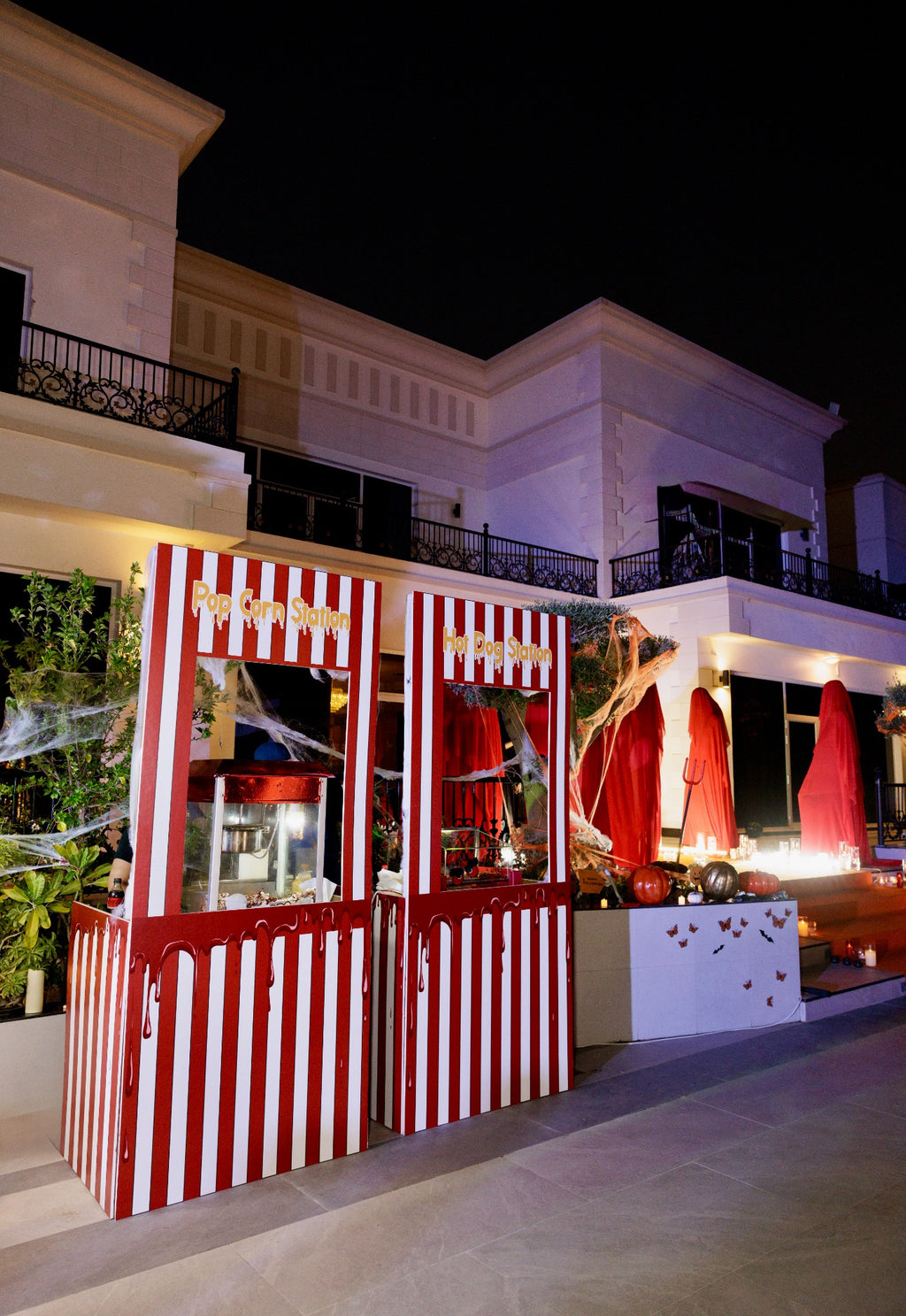 Spooky Carnival Halloween Popcorn/Hot Dog or Cotton Candy Station Booths - rent