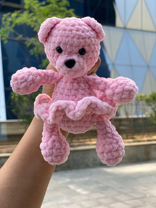 Small pink bear 🐻 handmade