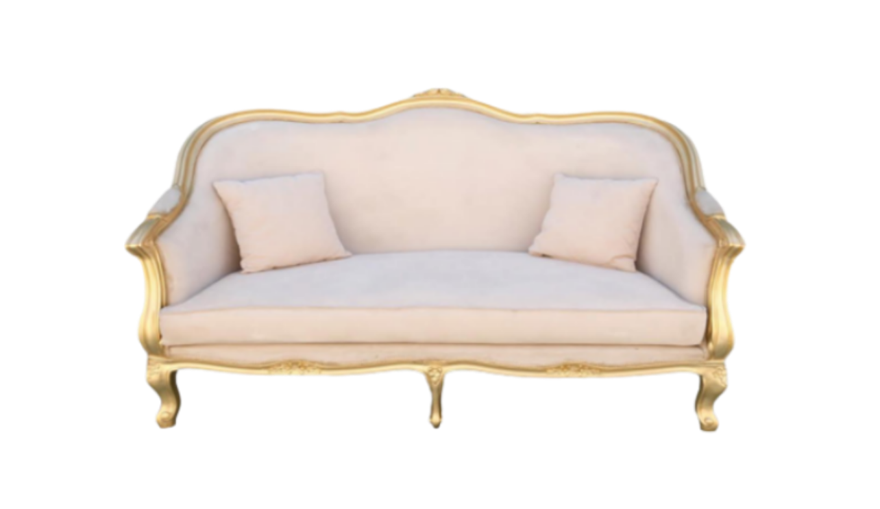 Royale gold sofa (decor rent)